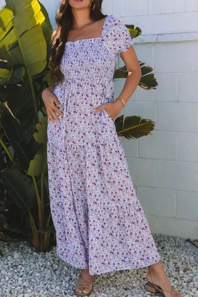 Tiered Floral Shirred High Waist Maxi Dress - Update AvenueEffortless Elegance: DressesTrendsi100100972772641100100972772641d64c36e4 - 57a7 - 4850 - 899b - 125ac78ce421 - Max - OriginLavender