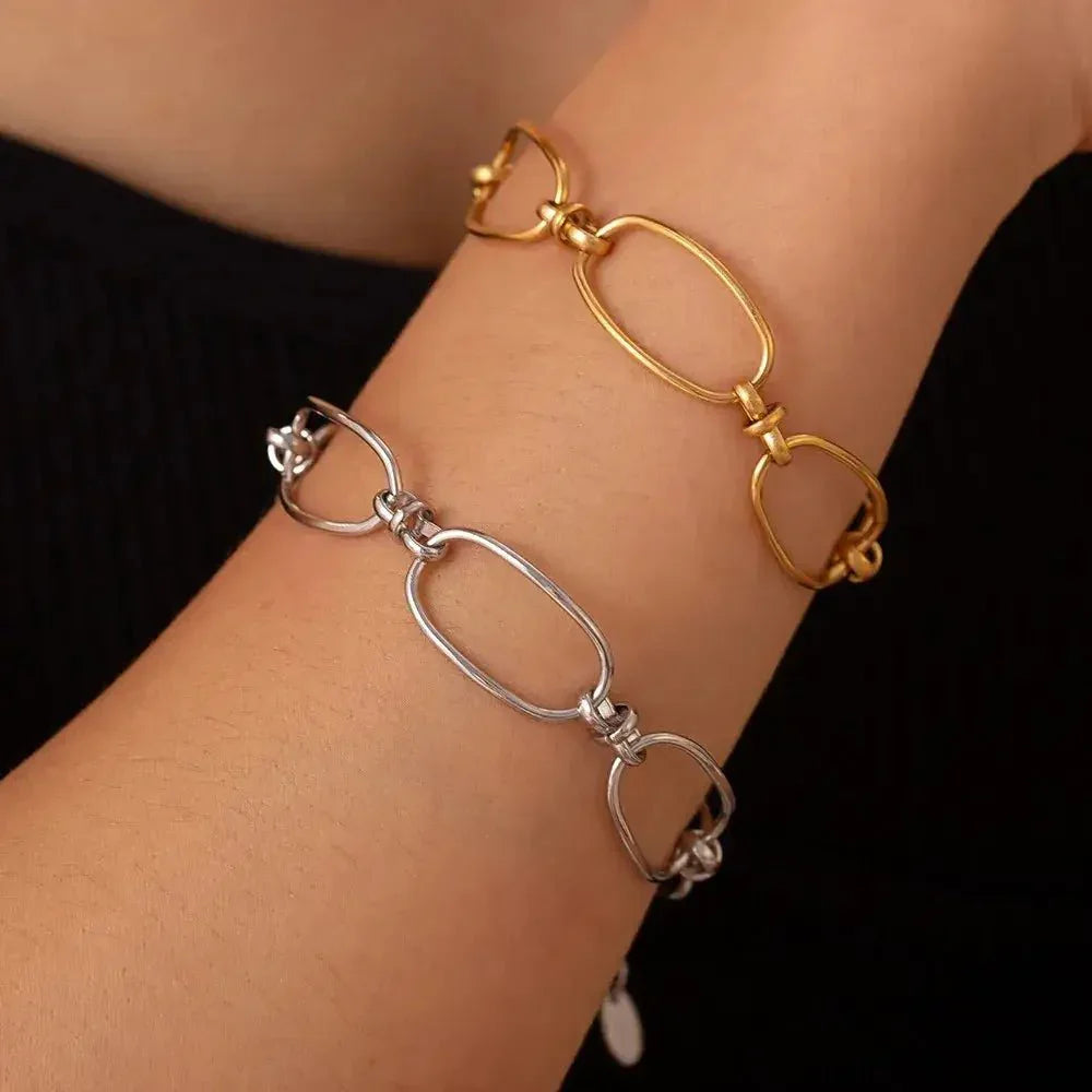 Titanium Steel Chain Bracelet - Update AvenueBraceletsTrendsi100500819201719100500819201719Titanium Steel Chain BraceletGold