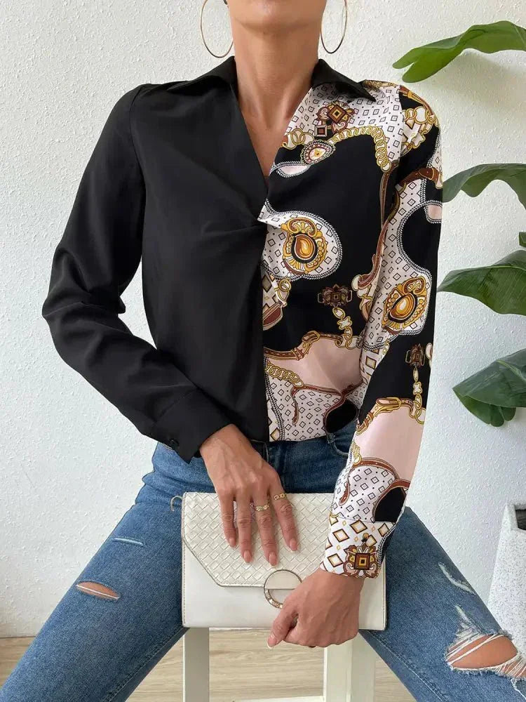 Twist Front Collared Blouse - Update AvenueTrendsi1001017337069261001017337069263ca8766fc8be4689baa12cfec160cd2e - MaxBlack