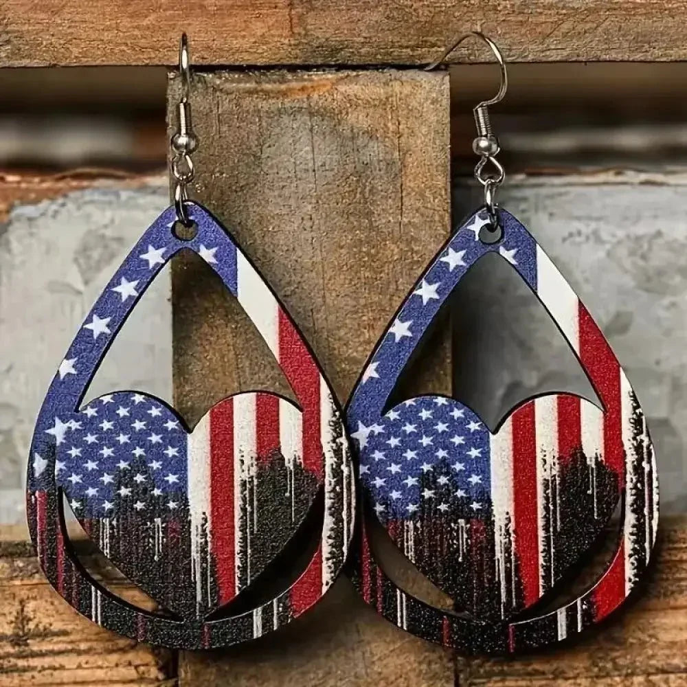 US Flag Pattern Wooden Earrings - Update AvenueHonor the Stars and StripesTrendsi10050012784109110050012784109152e07d74 - 06a5 - 48ed - b934 - 719fc438b9eb - MaxMulticolor