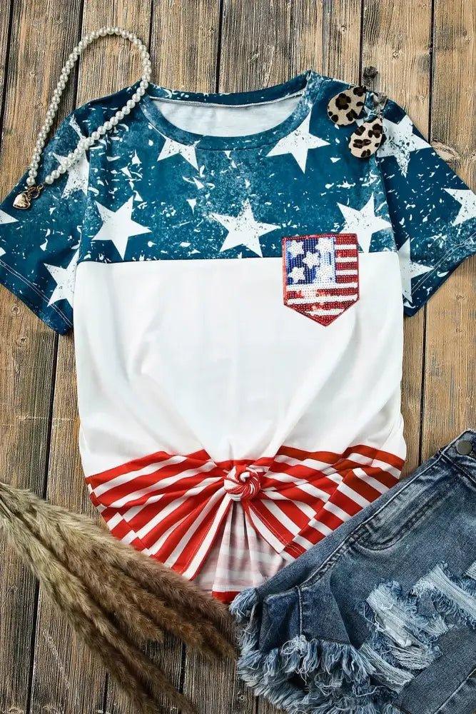 US Flag Round Neck Short Sleeve T-Shirt - Update AvenueHonor the Stars and StripesTrendsi10010013915189910010013915189999adc1c7 - a5ac - 41e2 - afbd - f68af19a8c91 - MaxWhite