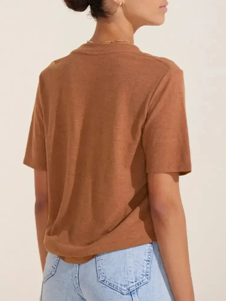 V - Neck Short Sleeve T-Shirt - Update AvenueT-ShirtsTrendsi10010009392536610010009392536695b31bd8 - 4fa5 - 4b1c - 8475 - 3adc6d4c9b00 - Max - OriginCaramel