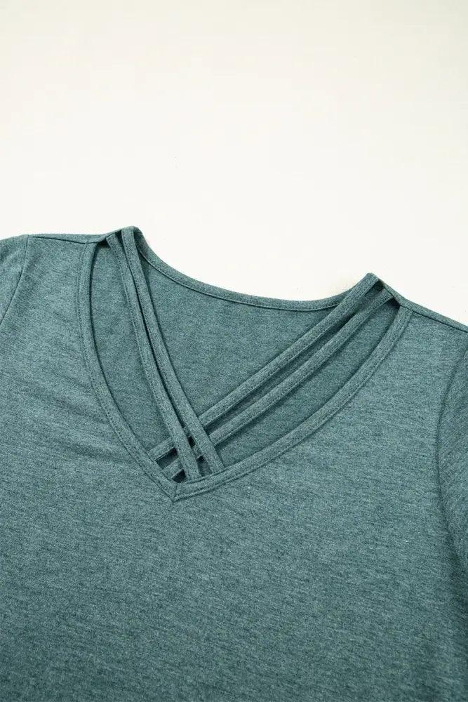 V - Neck Short Sleeve T-Shirt - Update AvenueT-ShirtsTrendsi1001001504342101001001504342100fd88f8f - b491 - 4f42 - a476 - a0d5ecab5379 - Max - OriginTurquoise
