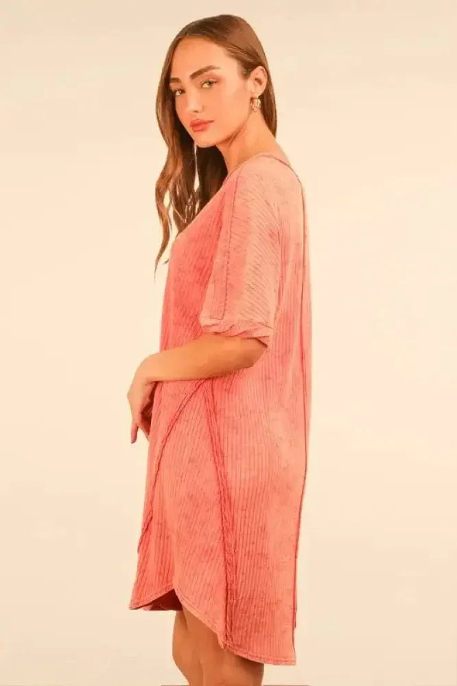 VERY J Plus Size Mineral Washed Ribbed Knit Mini Dress - Update AvenueEffortless Elegance: DressesTrendsi10010096381170810010096381170821432b0c44524f25afd6d394b5805c2f - Max - OriginCoral