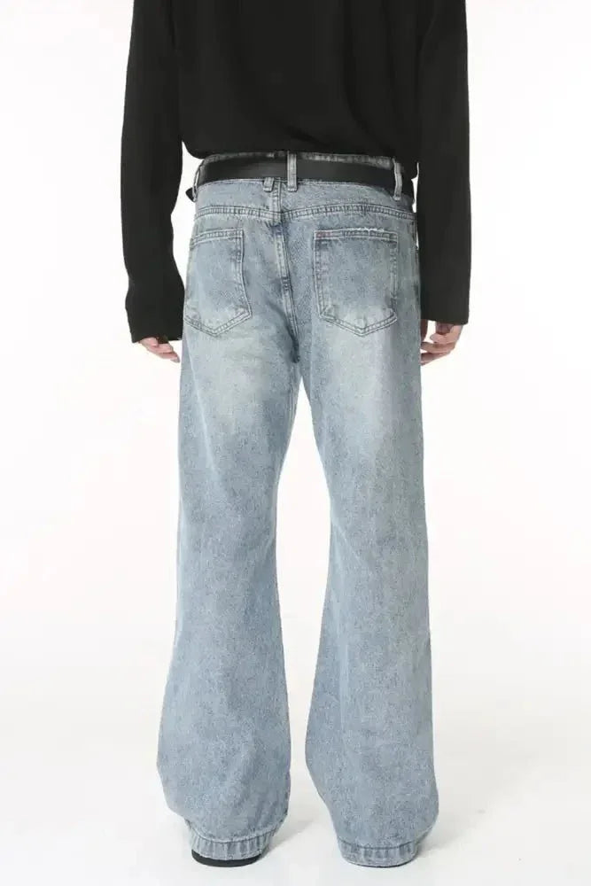 Washed Bootcut Men's Jeans with Pockets - Update AvenueTrendsi100400678465133100400678465133Washed Bootcut Men's Jeans with PocketsMedium