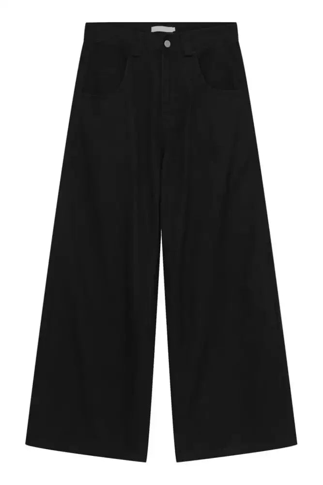 Wide Leg Jeans with Pockets - Update AvenueTrendsi100400438332830100400438332830Wide Leg Jeans with PocketsBlack