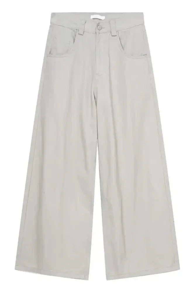Wide Leg Jeans with Pockets - Update AvenueTrendsi100400438338883100400438338883Wide Leg Jeans with PocketsGray