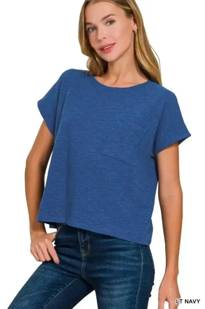 Zenana Round Neck Short Sleeve T-Shirt - Update AvenueT-ShirtsTrendsi100100008561925100100008561925f6456573208c4cfeabf856798ea8c3d4 - Max - OriginLT NAVY