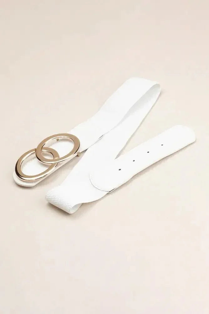 Zinc Alloy Buckle Elastic PU Belt - Update AvenueTrendsi100100956229569100100956229569Zinc Alloy Buckle Elastic PU BeltWhite