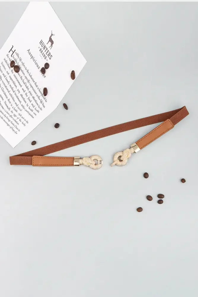Zinc Alloy Buckle PU Leather Belt