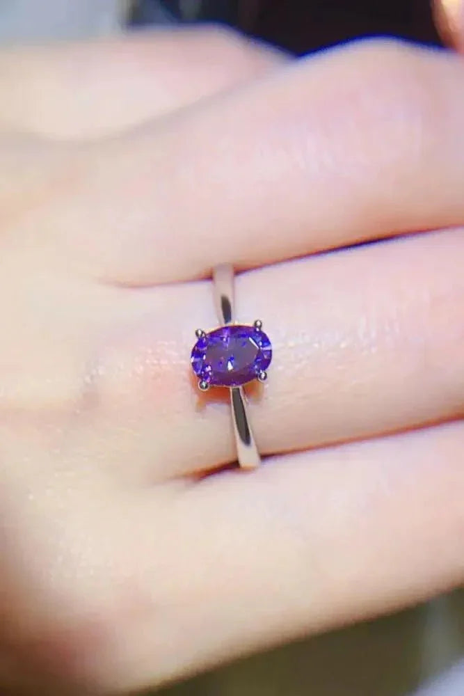 1 Carat Moissanite 4 - Prong Solitaire Ring - Update AvenueRingTrendsi1013007834000421013007834000421 Carat Moissanite 4 - Prong Solitaire RingPurple