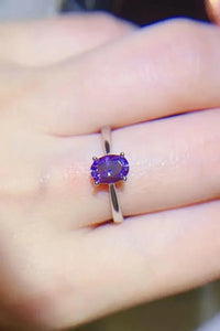 1 Carat Moissanite 4 - Prong Solitaire Ring - Update AvenueRingTrendsi1013007834000421013007834000421 Carat Moissanite 4 - Prong Solitaire RingPurple