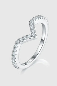 1 Carat Moissanite 925 Sterling Silver Double Layered Ring