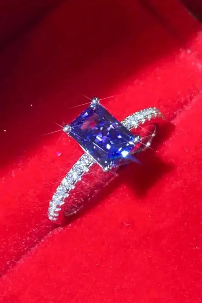1 Carat Moissanite 925 Sterling Silver Rectangle Ring in Blue - Update AvenueRingTrendsi1013006462698261013006462698261 Carat Moissanite 925 Sterling Silver Rectangle Ring in BlueBlue