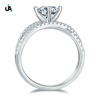 1 Carat Moissanite 925 Sterling Silver Ring
