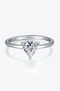 1 Carat Moissanite 925 Sterling Silver Solitaire Ring