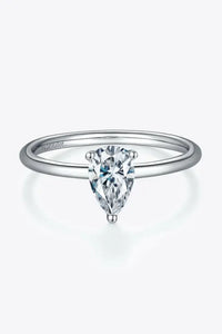 1 Carat Moissanite 925 Sterling Silver Solitaire Ring