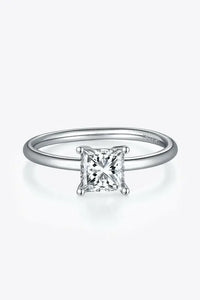 1 Carat Moissanite 925 Sterling Silver Solitaire Ring