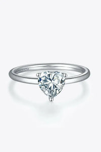 1 Carat Moissanite 925 Sterling Silver Solitaire Ring