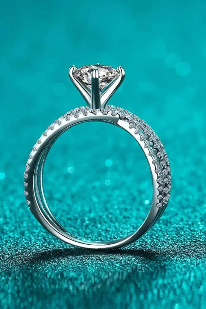 1 Carat Moissanite Crisscross Ring - Update AvenueRingTrendsi1013000285802351013000285802351 Carat Moissanite Crisscross RingSilver