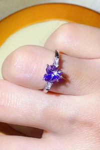 1 Carat Moissanite Heart - Shaped Platinum - Plated Ring in Purple - Update AvenueRingTrendsi1013006413009341013006413009341 Carat Moissanite Heart - Shaped Platinum - Plated Ring in PurplePurple
