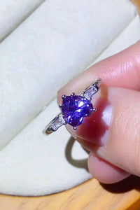 1 Carat Moissanite Heart - Shaped Platinum - Plated Ring in Purple - Update AvenueRingTrendsi1013006413009341013006413009341 Carat Moissanite Heart - Shaped Platinum - Plated Ring in PurplePurple