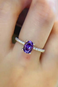 1 Carat Purple Moissanite 4 - Prong Ring - Update AvenueRingTrendsi1013004492844441013004492844441 Carat Purple Moissanite 4 - Prong RingPurple