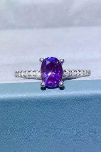1 Carat Purple Moissanite 4 - Prong Ring - Update AvenueRingTrendsi1013004492844441013004492844441 Carat Purple Moissanite 4 - Prong RingPurple