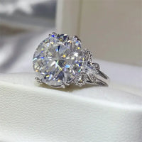 10 Carat Moissanite 925 Sterling Silver Ring