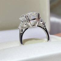 10 Carat Moissanite 925 Sterling Silver Ring