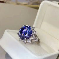 10 Carat Moissanite 925 Sterling Silver Ring - Update AvenueRingTrendsi10050022240118110050022240118110 Carat Moissanite 925 Sterling Silver RingDark Blue