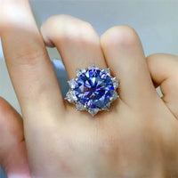 10 Carat Moissanite 925 Sterling Silver Ring - Update AvenueRingTrendsi10050022240118110050022240118110 Carat Moissanite 925 Sterling Silver RingDark Blue
