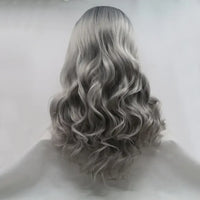 13*3" Lace Front Wigs Synthetic Long Wavy 24" 130% Density