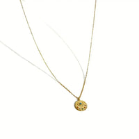 18K Gold-Plated Coin Pendant Necklace