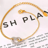 18K Gold - Plated Heart Bracelet - Update AvenueBraceletsTrendsi10050075267137310050075267137318K Gold - Plated Heart BraceletGold