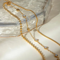 18K Gold - Plated Layered Inlaid Zircon Bracelet - Update AvenueBraceletsTrendsi10050072840108410050072840108418K Gold - Plated Layered Inlaid Zircon BraceletGold