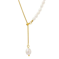 18K Gold-Plated Pearl Necklace