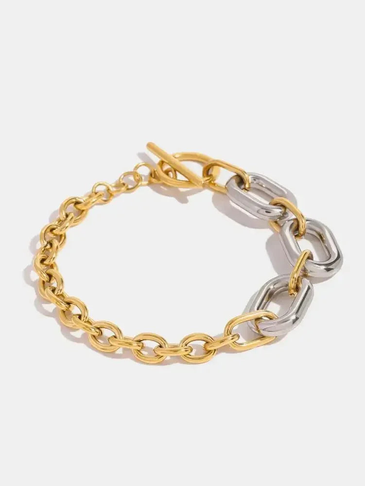 18K Gold - Plated Stainless Steel Chain Bracelet - Update AvenueBraceletsTrendsi10050094073132510050094073132518K Gold - Plated Stainless Steel Chain BraceletGold