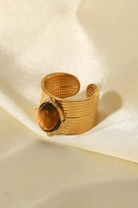 18K Gold - Plated Wide Open Ring - Update AvenueRingTrendsi10010020973870010010020973870018K Gold - Plated Wide Open RingBrown