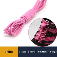 1Pair Shoelaces for Sneaker Elastic No Tie Shoe Laces Stretching Lock Lazy Laces Quick Rubber Shoelace Round Shoestrings - Update AvenueSMATLELF SHOELACE Store14:105214:10521Pair Shoelaces for Sneaker Elastic No Tie Shoe Laces Stretching Lock Lazy Laces Quick Rubber Shoelace Round Shoestrings - Update AvenuesPink