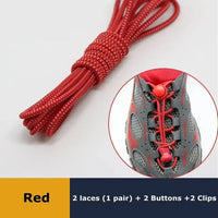 1Pair Shoelaces for Sneaker Elastic No Tie Shoe Laces Stretching Lock Lazy Laces Quick Rubber Shoelace Round Shoestrings - Update AvenueSMATLELF SHOELACE Store14:1014:101Pair Shoelaces for Sneaker Elastic No Tie Shoe Laces Stretching Lock Lazy Laces Quick Rubber Shoelace Round Shoestrings - Update AvenuesRed