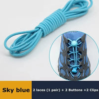 1Pair Shoelaces for Sneaker Elastic No Tie Shoe Laces Stretching Lock Lazy Laces Quick Rubber Shoelace Round Shoestrings - Update AvenueSMATLELF SHOELACE Store14:125414:12541Pair Shoelaces for Sneaker Elastic No Tie Shoe Laces Stretching Lock Lazy Laces Quick Rubber Shoelace Round Shoestrings - Update AvenuesSKY BLUE