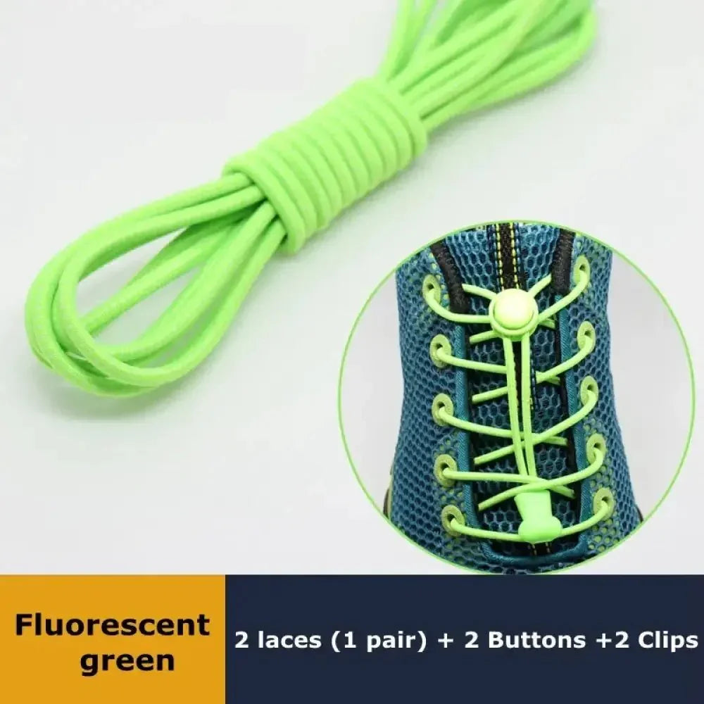 1Pair Shoelaces for Sneaker Elastic No Tie Shoe Laces Stretching Lock Lazy Laces Quick Rubber Shoelace Round Shoestrings - Update AvenueSMATLELF SHOELACE Store14:20000615214:2000061521Pair Shoelaces for Sneaker Elastic No Tie Shoe Laces Stretching Lock Lazy Laces Quick Rubber Shoelace Round Shoestrings - Update Avenueslight green