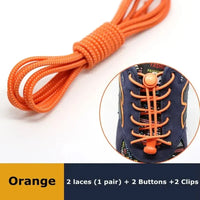 1Pair Shoelaces for Sneaker Elastic No Tie Shoe Laces Stretching Lock Lazy Laces Quick Rubber Shoelace Round Shoestrings - Update AvenueSMATLELF SHOELACE Store14:35085214:3508521Pair Shoelaces for Sneaker Elastic No Tie Shoe Laces Stretching Lock Lazy Laces Quick Rubber Shoelace Round Shoestrings - Update AvenuesOrange