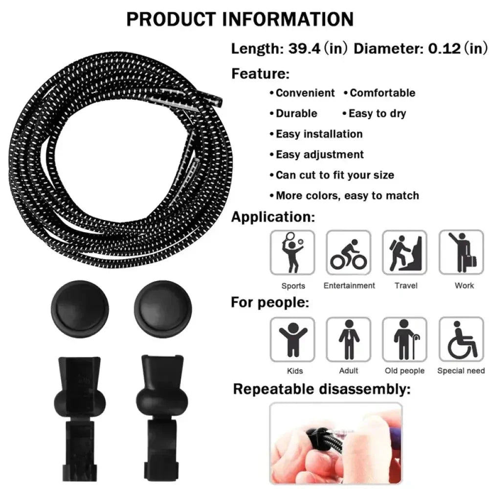 1Pair Shoelaces for Sneaker Elastic No Tie Shoe Laces Stretching Lock Lazy Laces Quick Rubber Shoelace Round Shoestrings - Update AvenueSMATLELF SHOELACE Store14:36545814:3654581Pair Shoelaces for Sneaker Elastic No Tie Shoe Laces Stretching Lock Lazy Laces Quick Rubber Shoelace Round Shoestrings - Update AvenuesBrown