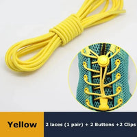1Pair Shoelaces for Sneaker Elastic No Tie Shoe Laces Stretching Lock Lazy Laces Quick Rubber Shoelace Round Shoestrings - Update AvenueSMATLELF SHOELACE Store14:36614:3661Pair Shoelaces for Sneaker Elastic No Tie Shoe Laces Stretching Lock Lazy Laces Quick Rubber Shoelace Round Shoestrings - Update AvenuesYellow