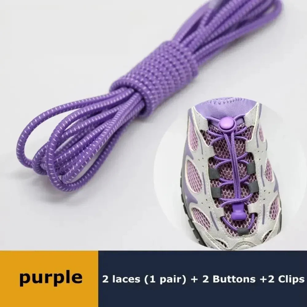 1Pair Shoelaces for Sneaker Elastic No Tie Shoe Laces Stretching Lock Lazy Laces Quick Rubber Shoelace Round Shoestrings - Update AvenueSMATLELF SHOELACE Store14:49614:4961Pair Shoelaces for Sneaker Elastic No Tie Shoe Laces Stretching Lock Lazy Laces Quick Rubber Shoelace Round Shoestrings - Update AvenuesPURPLE