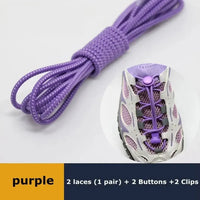 1Pair Shoelaces for Sneaker Elastic No Tie Shoe Laces Stretching Lock Lazy Laces Quick Rubber Shoelace Round Shoestrings - Update AvenueSMATLELF SHOELACE Store14:49614:4961Pair Shoelaces for Sneaker Elastic No Tie Shoe Laces Stretching Lock Lazy Laces Quick Rubber Shoelace Round Shoestrings - Update AvenuesPURPLE