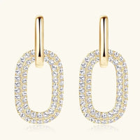 2.16 Carat Moissanite 925 Sterling Silver Earrings