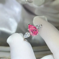 2 Carat 925 Sterling Silver Moissanite Ring